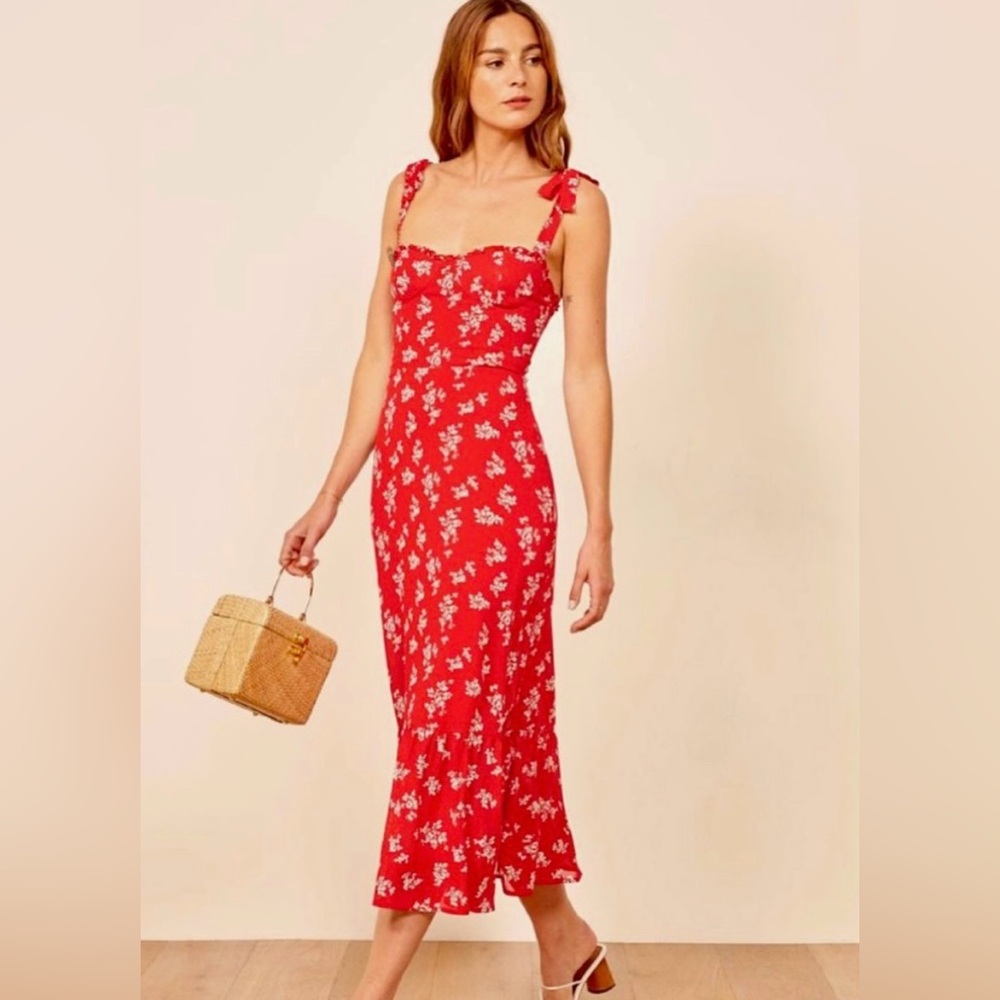 Reformation Nikita Dress - Summer Red Floral - size 10